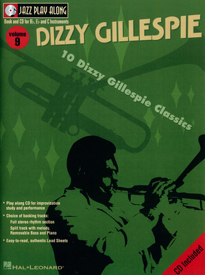 Hal Leonard Jazz Play-Along D. Gillespie džiazo pratimai su fonograma