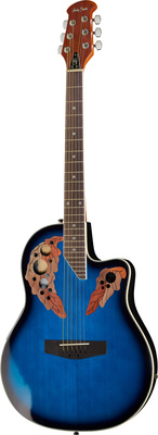Harley Benton HBO 850 Blue B-Stock roundback akustinė gitara