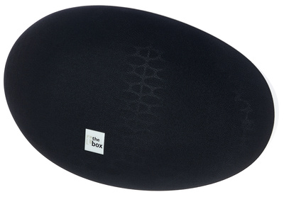 the box Oval 10 Black įmontuojamas sieninis garsiakalbis