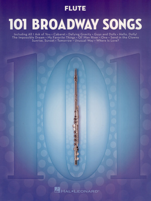 Hal Leonard 101 Broadway Songs Flute dainų rinkinys fleitai