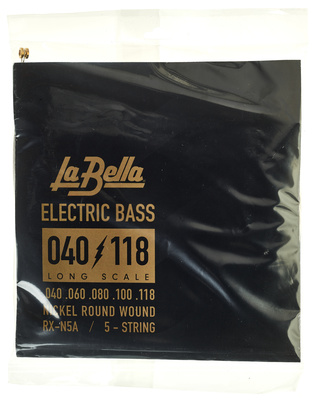 La Bella RX-N5A Bass RWNP pavienė styga 5-stygų elektrinei bosinei gitarai