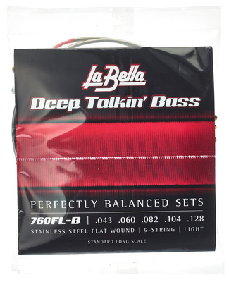 La Bella 760FL-B Deep Talkin Bass elektrinės bosinės gitaros plokščios stygos