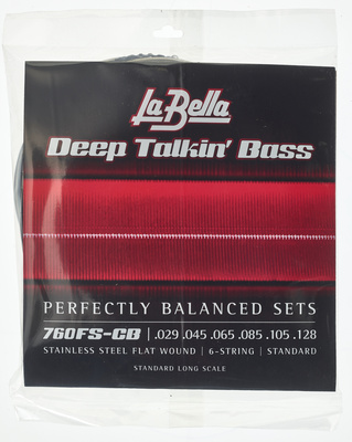 La Bella 760FS-CB Deep Talkin' Bass elektrinės bosinės gitaros plokščios stygos