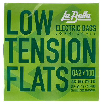 La Bella LTF-4A Bass Low Tension Flats elektrinės bosinės gitaros plokščios stygos