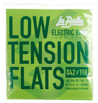 La Bella LTF-5A Bass LowTension Flats L plokščios elektrinės bosinės gitaros stygos