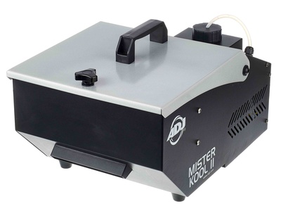 B-Stock, ADJ Mister Kool, Mr. Kool II. ist eine effektive Bodennebelmaschine. Die Funktionsweiseist dabei äußerst simpel. Eine eingebaute