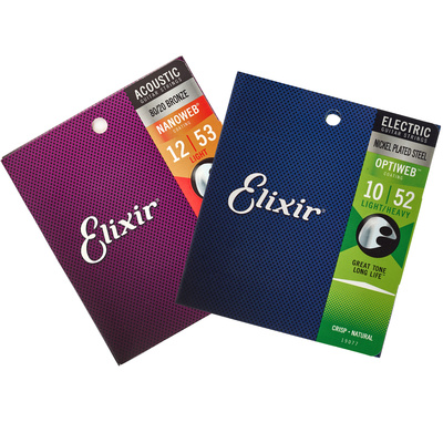 Elixir Acoustic/E-Guitar Bundle dengtos akustinės gitaros stygos