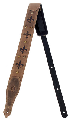 Minotaur Fleur de Lis Guitar Strap Sage odinis gitaros diržas