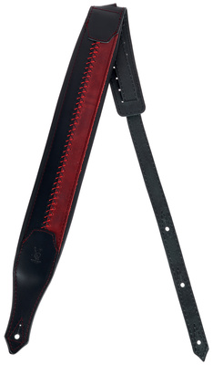 Minotaur Bicolour Deluxe Strap BK R odinis diržas gitaroms ir bosinėms gitaroms