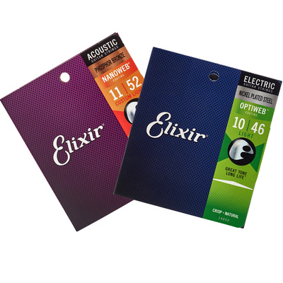 Elixir Acoustic/E-Guitar Bundle dengtos akustinės gitaros stygos  