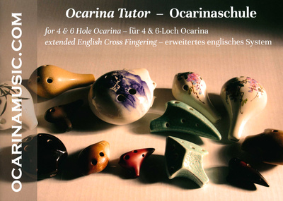 ocarinamusic Tutor mokomoji medžiaga 4 ir 6 skylučių okarinai