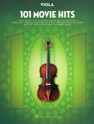 Hal Leonard 101 Movie Hits for Viola dainų knyga altui