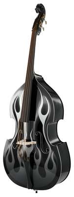 Thomann Rockabilly Vintage Flames BK/V laminuota fanera bosinė gitara