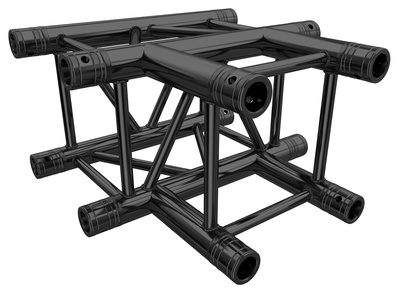 Global Truss F34T35-B T-Piece Juodas 4 taškų santvara  
