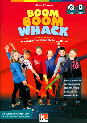 Helbling Verlag Boom Boom Whack mokomoji muzikos medžiaga vaikams