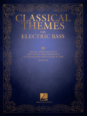 Hal Leonard Classical Themes For E-Bass bosinė tabulatūra