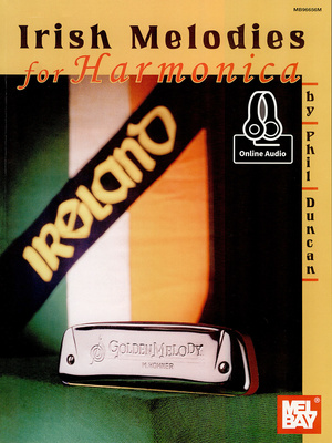 Mel Bay Irish Melodies For Harmonica dainynas lūpinei armonikėlei