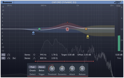 Sonnox Oxford Dynamic EQ Native garso efektų programinė įranga