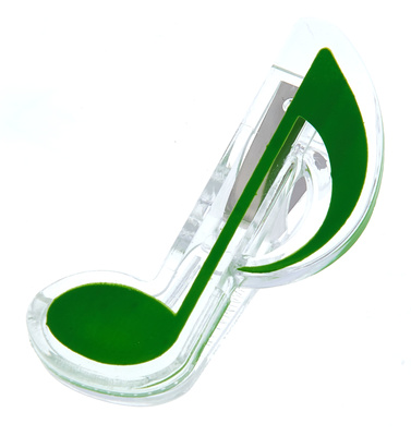 agifty Music Clip Eight Note Green natų segtukas
