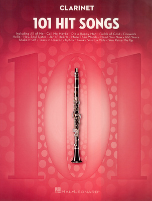 Hal Leonard 101 Hit Songs For Clarinet dainų rinkinys klarnetui  