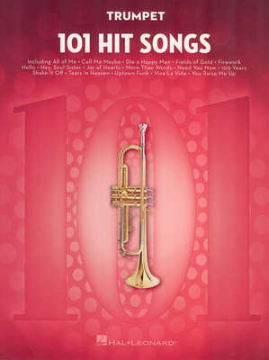 Hal Leonard 101 Hit Songs For Trumpet natų knyga trimitui
