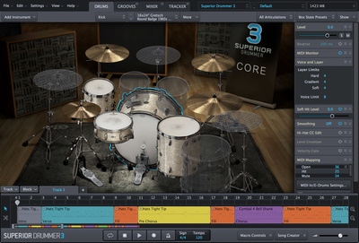 Toontrack Superior Drummer 3 virtualūs būgnai