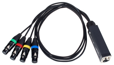 Stairville RJ45 DMX Shuttle Snake FX4-5p Cat skirstytuvas ir adapteris