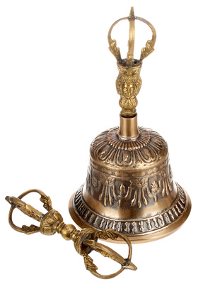 Thomann Tibetan Brass Bell 21cm Tibeto varpas  