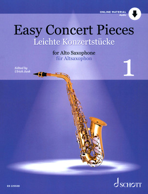 Schott Easy Concert Pieces A-Sax saksofono natų leidinys