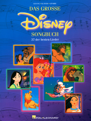 Hal Leonard Das Grosse Disney Songbuch fortepijono dainų knyga