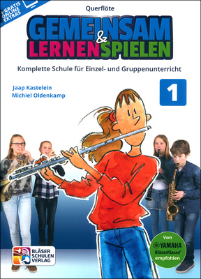 Bläser-Schulen-Verlag Gemeinsam Lernen 1 fleita mokomoji literatūra  