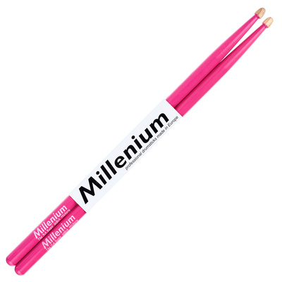 Millenium H5A Hickory Sticks Pink būgnų lazdelės