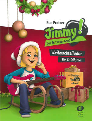 Edition Dux Jimmy! Weihnachtslieder dziesmu grāmata elektriskajai ģitārai