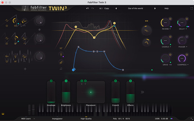 FabFilter Twin 3 virtualus instrumentas