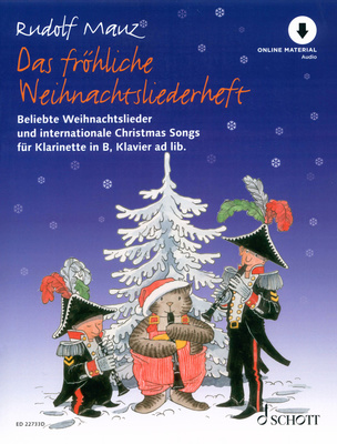 Schott Mauz Fröhliche Weihnacht klarnetes dziesmu grāmata