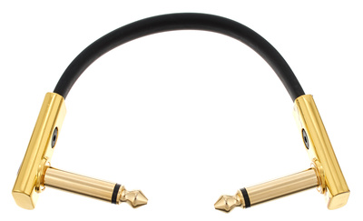 Rockboard Flat Patch Cable Gold 10 cm instrumentinis laidas