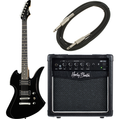 Harley Benton MB-20BK Rock Series elektrinė gitara