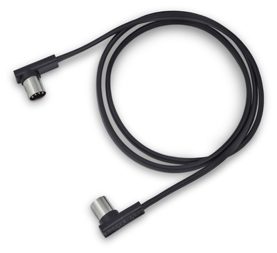 Rockboard Flat MIDI Cable 100cm Black MIDI laidas  