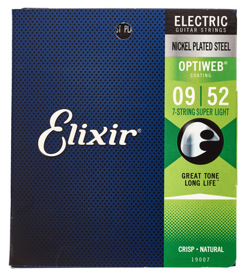 Elixir Optiweb 19007 Super Light 7 dengtos elektrinės gitaros stygos