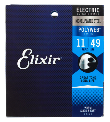 Elixir Polyweb 12100 Medium elektrinės gitaros styga