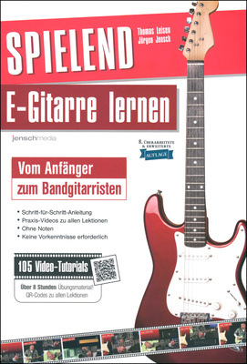Jenschmedia Spielend E-Gitarre lernen elektrinės gitaros mokomoji literatūra