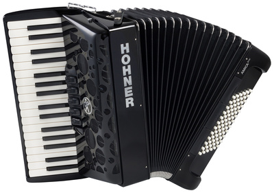 Hohner Amica Forte III 72 BK silent pianinis akordeonas