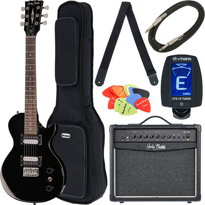 Harley Benton SC-200BK Mini elektrinė gitara  