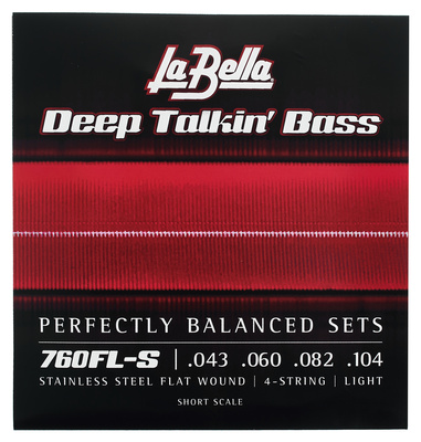 La Bella 760FL-S Deep Talkin Bass plokščios bosinės gitaros stygos