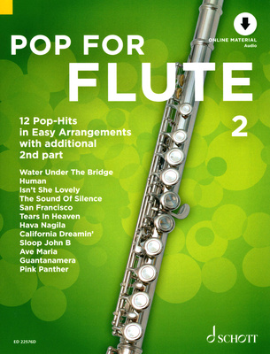 Schott Pop For Flute 2 dainų rinkinys fleitai