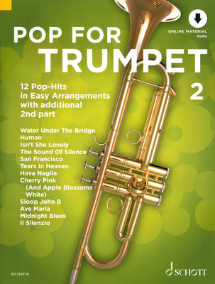 Schott Pop For Trumpet 2 natų knyga trimitui