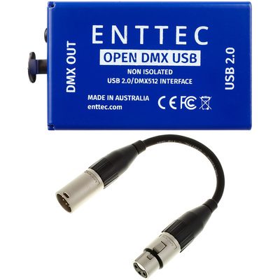 Enttec Open DMX USB Interface Bundle apšvietimo sąsaja