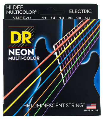 DR Strings Neon Multi NMCE-11 elektrinės gitaros styga