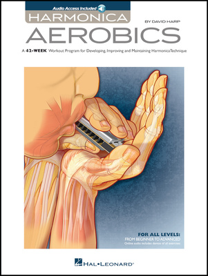Hal Leonard Harmonica Aerobics lūpinės armonikėlės mokykla