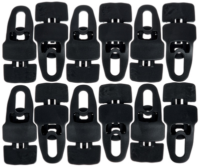 Holdon Midi Clip Black moltono spaustukai (250 vnt. pakuotė)